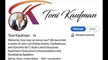 How to standout in a universe of online events with Toni Kaufman.