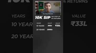 10K SIP - LAST TAK DEKHO! | Ankur Warikoo #shorts