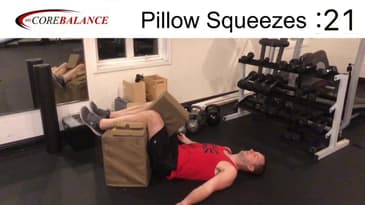 Static Back Knee Pillow Squeezes