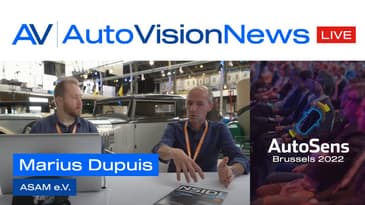 Live at AutoSens Brussels 2022 - Marius Dupuis - ASAM e.V.