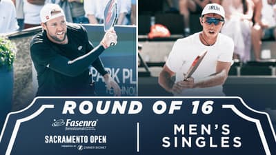 Jack Sock v JW Johnson at the Fasenra Sacramento Open