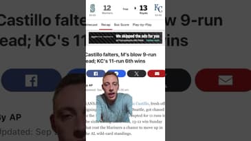 HOW Did This INSANE COMEBACK Just Happen?? 😳 #shorts #baseball #seattle #mariners #pnw #royals