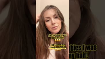 5 things to thick beautiful hair. #shorts #hairgrowth #postpartum #motherhood #momlife