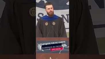 Harrison Butker Speech - What he said 🎤 🤷‍♀️ #podcastshort