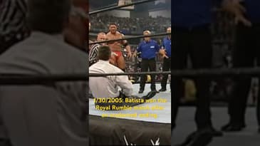 1/30/2005 Batista won the Royal Rumble match after an unplanned ending #wwe #wrestling #vincemcmahon