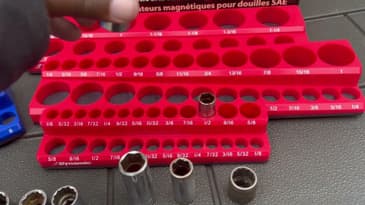Dynamic Tool magnetic socket organizer sets Metric & SAE