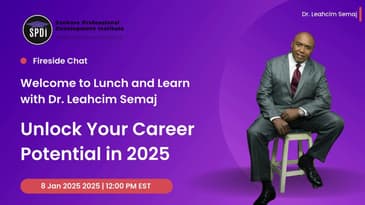 Fireside Chat Lunch and Learn with Dr. Leahcim Semaj - Unlock Your Career Potential in 2025