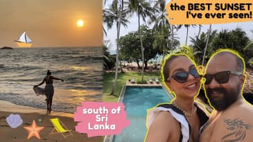 The BEST Sunsets I've EVER Seen In My Life | Our hotel on the beach in Galle