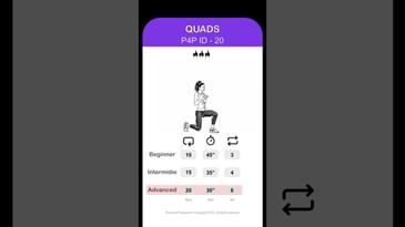 Quads exercise - id 20  Leg exercises #quadriceps #tutorial #fitness #homeworkout