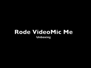 Rode VideoMic Me - Unboxing