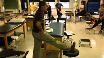 Standing Hamstring Stretch for Home Exercise