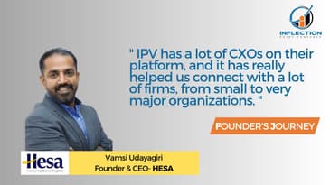 Vamsi Udayagiri | Founder & CEO | Hesa | On his Journey with Inflection Point Ventures