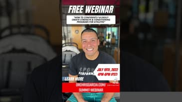 Free strength & conditioning webinar for sports physical therapists | Dr. Chris Garcia