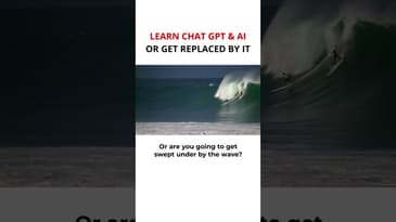 Learn Chat GPT And AI Or Get Replaced By It - #shorts