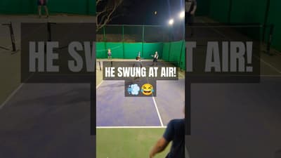 Lob, Lob… and a SWING & MISS! 🤯😂