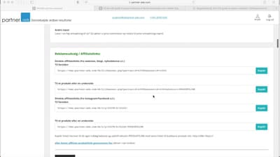 Sådan laver du et affiliate link i partner ads