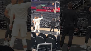 Russell Westbrook Pregame Shooting vs Denver Nuggets. @moneymonty8546