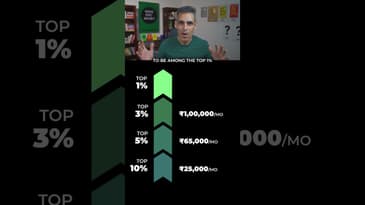 TOP 1% ke liye kitni SALARY honi chahiye?! | Ankur Warikoo #shorts