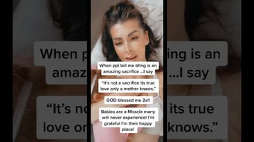 It's not sacrifice it's the gift of love. 🥰 #shorts #momlife #breastfeeding #baby