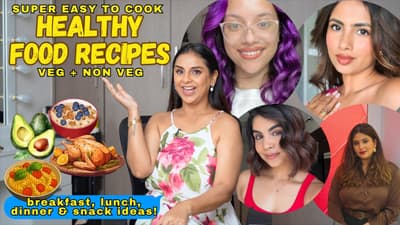 TRYING HEALTHY FOOD RECIPES FROM INDIAN CREATORS | Aanam C