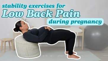 Stability Exercises for Low Back Pain During Pregnancy