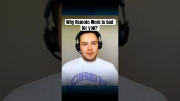Why Remote work is bad for you! Don’t WFH ❌