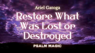 Psalm 80: Restore What Was Lost Or Destroyed