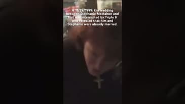 Stephanie McMahon & Test wedding was ruined by Triple H who revealed that they were already married.