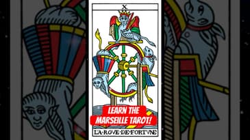 X. The Wheel of Fortune Card (Marseille Tarot)