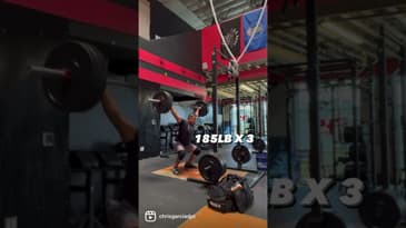 185lb X 3 overhead squat | Dr. Chris Garcia