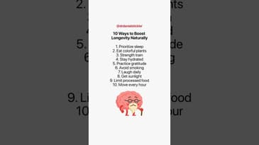 10 Natural Habits That Help You Live Longer (Backed by Science) #longevity