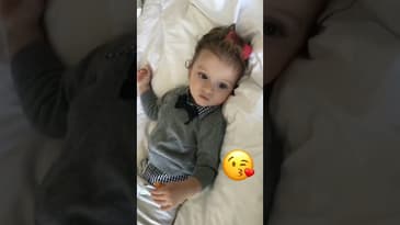 Just chilling with my bunny 🐰 #shorts #cutebaby #babyfever #momlife #toddlerlife