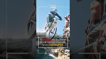 Ralentir pour laisser gagner un coéquipier? En français dans le texte:  «&nbsp;Y’a pas moyen&nbsp;» 😂