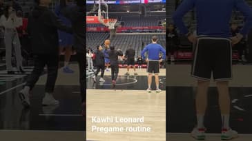 Kawhi Leonard Pregame Routine vs Knicks!