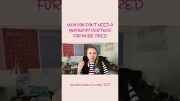 Why You Don't Need a Business Partner For More Credibility | Weeniecast 120 | #shorts