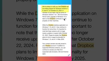 Dropbox is ending Windows 7, 8, and 8.1 support and functionality!