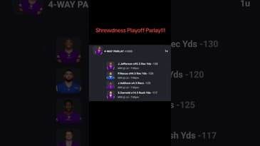 Shrewdness Playoff Parlay!!! #NFL #Vikings #Rams #podcast #Betting