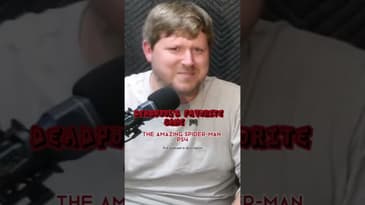 Deadpool plays Spider-Man on PlayStation.