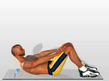 Muscle Exercises Abdominal: Arm Reaching Crunch