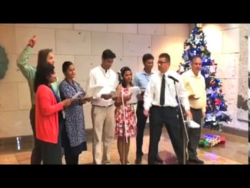 Caroling at the U.S. Consulate