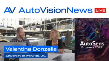 Live at AutoSens Brussels 2022 - Valentina Donzella - University of Warwick, UK.