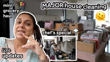 *EXTREME ghar grihasti mode on!* Grocery haul, cleaning up the house, cooking | Aanam C