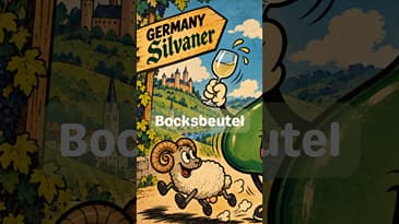 Sylvaner’s Weird Wine Bottle #Silvaner #Bocksbeutel #GermanWine #WineFacts