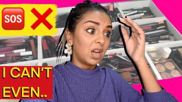 Massive Makeup Declutter - Clean up Time! | Aanam C
