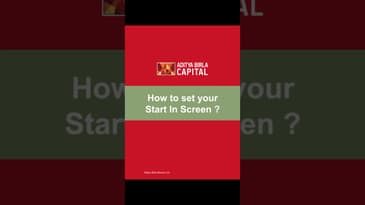 How to set your start in screen in your Mobile Invest App?
