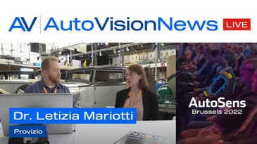 Live at AutoSens Brussels 2022 - Dr. Letizia Mariotti - Provizio