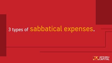 3 types of sabbatical expenses