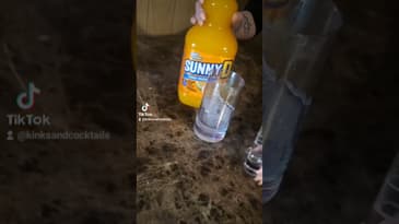 2 oz vodka and Sunny D! The easiest drink we have ever made! This is for our #actirasty episode!