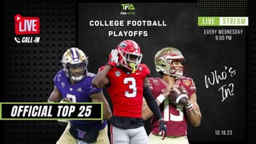 WEEK 1 | The Fan Attic Sports Network Official Top 25 College Football Playoff Rankings Show