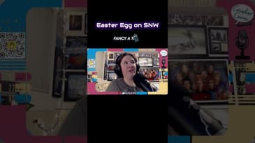 Easter egg on latest #strangenewworlds #doctorwho #startrek #podcast #review #fyp